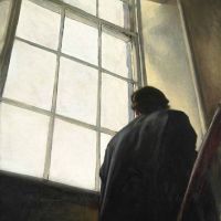 Stephen Conroy Man In Stairs C.a. 1993