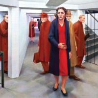 Tooker - Subway 1950 By George Tooker artwork on canvas