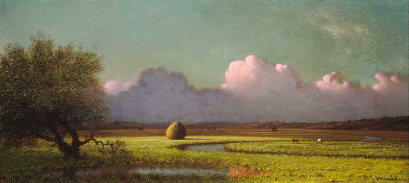 Sunlight And Shadow The Newbury Marshes - Landscape By Martin Johnson Heade museum quality