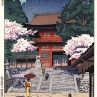 Takeji Asano Spring At Kurama Temple 1953