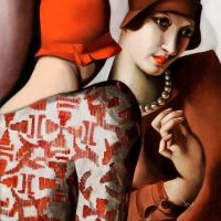 Tamara De Lempicka Deux Amies Hand Painted Reproduction