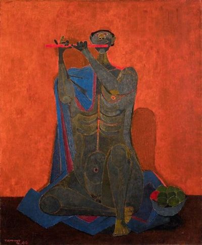 art oil painting reproduction of  Tamayo The Flute Player 1944 museum quality handmade