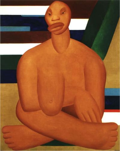 art oil painting reproduction of  Tarsila Do Amaral A Negra - 1923 museum quality handmade