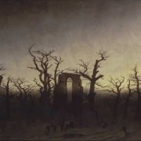 The Abbey In The Oakwood - Landscape By Caspar David Friedrich
