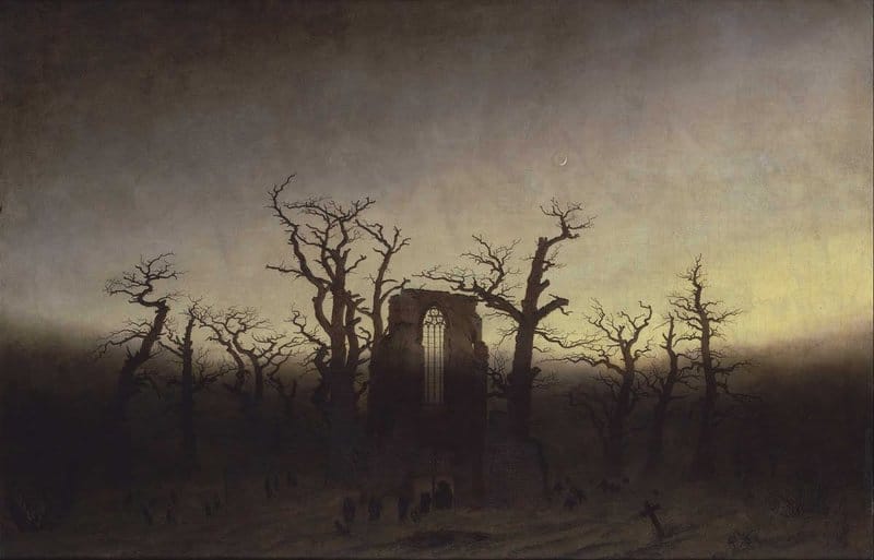 The Abbey In The Oakwood - Landscape By Caspar David Friedrich museum quality
