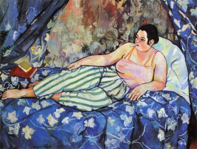 art oil painting reproduction of  The Blue Room By Suzanne Valadon museum quality handmade