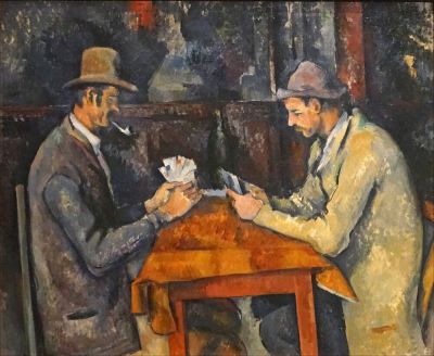 art oil painting reproduction of  Cezanne - The Card Players By Cezanne museum quality handmade