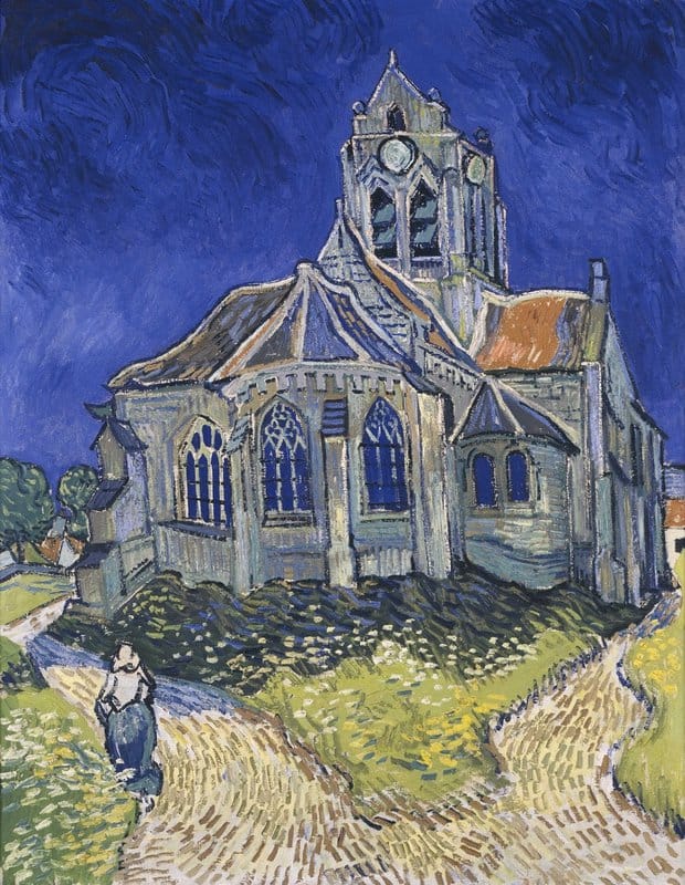 The Church At Auvers - Landscape By Vincent Van Gogh museum quality