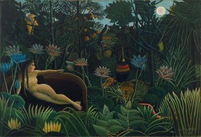 art oil painting reproduction of  Rousseau - The Dream - Le Reve By Henri Rousseau museum quality handmade
