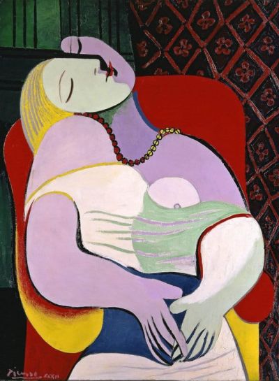 art oil painting reproduction of  The Dream By Pablo Picasso museum quality handmade