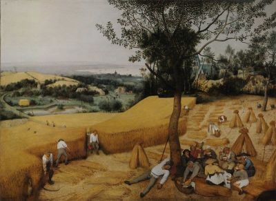 art oil painting reproduction of  The Harvesters - Landscape By Pieter Bruegel The Elder museum quality handmade