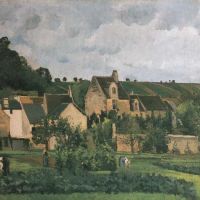 The Hermitage At Pontoise - Landscape By Camille Pissarro