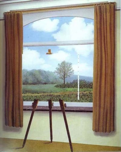art oil painting reproduction of  The Human Condition By Magritte museum quality handmade