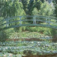 The Japanese Footbridge And The Water Lily Pool - Landscape By Claude Monet