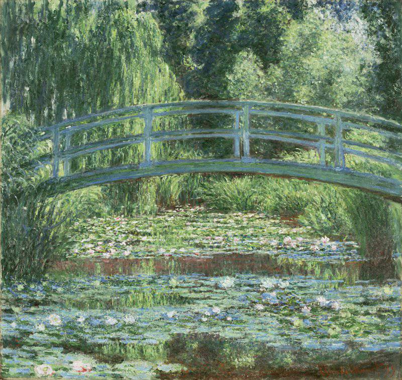 The Japanese Footbridge And The Water Lily Pool - Landscape By Claude Monet museum quality