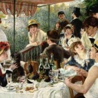 Renoir - The Luncheon Of The Boating Party By Renoir artwork on canvas