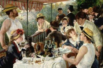 art oil painting reproduction of  Renoir - The Luncheon Of The Boating Party By Renoir museum quality handmade
