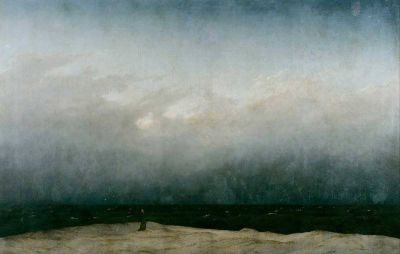 art oil painting reproduction of  The Monk By The Sea - Landscape By Caspar David Friedrich museum quality handmade