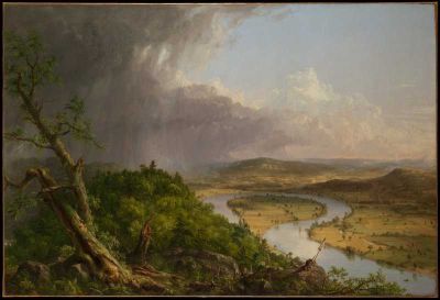 art oil painting reproduction of  The Oxbow - Landscape By Thomas Cole museum quality handmade