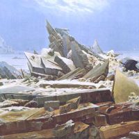 The Sea Of Ice - Landscape By Caspar David Friedrich