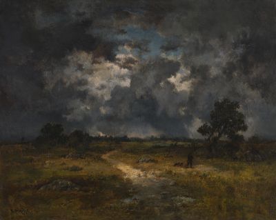 art oil painting reproduction of  The Storm Narcisse-virgilio Diaz De La Pena - National Gallery museum quality handmade