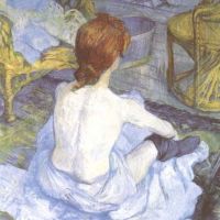 Lautrec - The Toilette By Toulouse Lautrec artwork on canvas