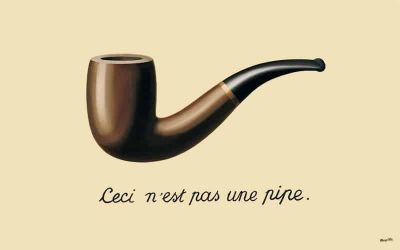 art oil painting reproduction of  The Treachery Of Images By Magritte museum quality handmade