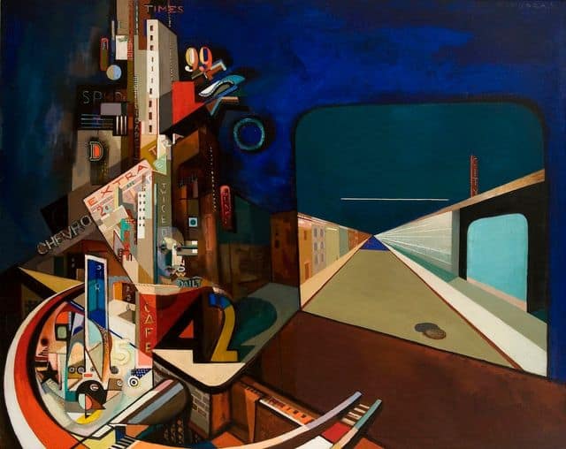 Theodore J. Roszak 42nd Street - Times Square - 1936 museum quality