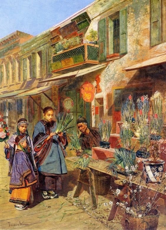 Theodore Wores New Year S Day In San Francisco S Chinatown 1881 museum quality