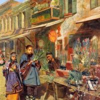 Theodore Wores New Year S Day In San Francisco S Chinatown 1881 Hand Painted Reproduction
