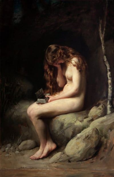 art oil painting reproduction of  Thomas Benjamin Kennigton Pandora museum quality handmade