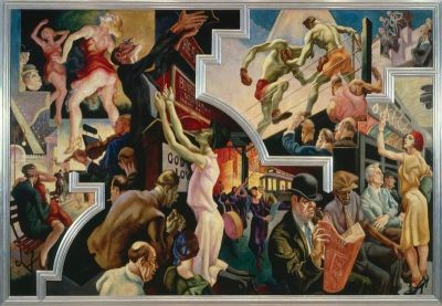 art oil painting reproduction of  Thomas Hart Benton City Activities With Subway From The Mural America Today 1930-31 museum quality handmade