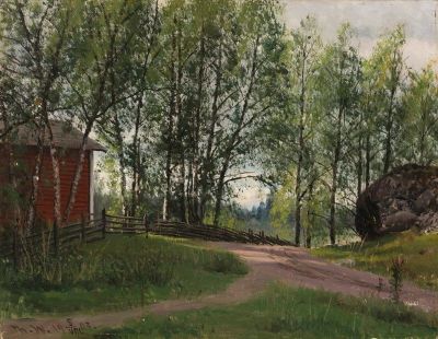 art oil painting reproduction of  Thorsten Waenerberg Landscape From Espoo 1903 museum quality handmade