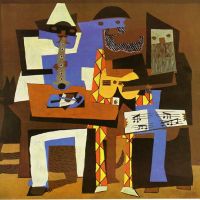 Three Musicians By Pablo Picasso