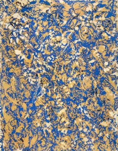 art oil painting reproduction of  Krasner - Through Blue 1963 By Lee Krasner museum quality handmade