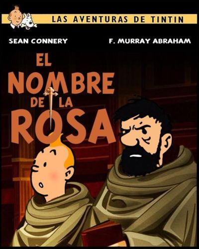 art oil painting reproduction of  Tintin El Nombre De La Rosa museum quality handmade