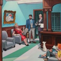 Tintin Hopper Hotel Lobby Par Xavier Marabout
