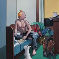 Tintin Hopper Hotel Room Par Xavier Marabout