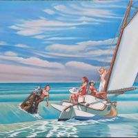 Tintin Hopper Lame De Fond Dans Le Style De Xavier Marabout