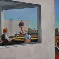 Tintin Hopper Office Corner Par Xavier Marabout