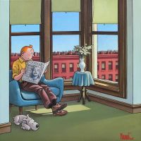 Tintin Hopper Room In Brooklyn Par Xavier Marabout