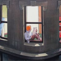 Tintin Hopper Un Soir A La Fenetre Par Xavier Marabout