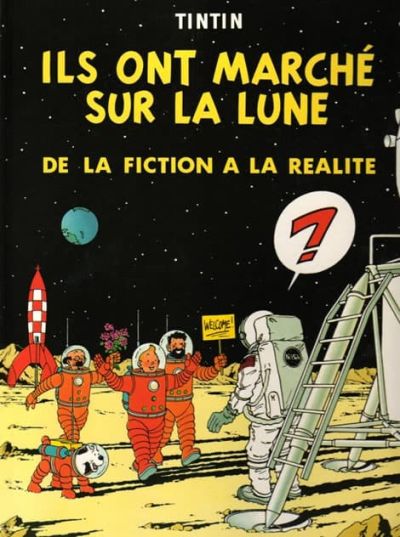 art oil painting reproduction of  Tintin Ils Ont Marches Sur La Lune museum quality handmade
