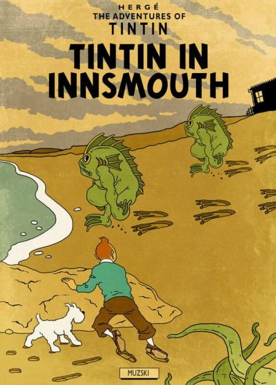 art oil painting reproduction of  Tintin Tintin In Innsmouth museum quality handmade