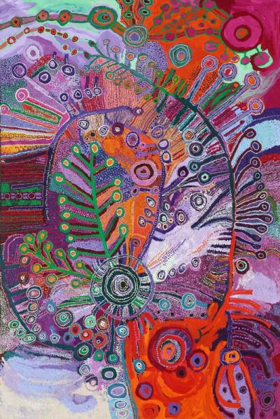 art oil painting reproduction of  Tjala Women Collaborative Nganampa Ngura museum quality handmade