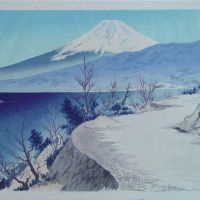 Tokuriki Tomikichiro Izu - In Shizuoka Eri Coast - Thirty-six Views Of Mount Fuji
