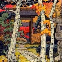 Toshi Yoshida Autumn In Hakone 1954
