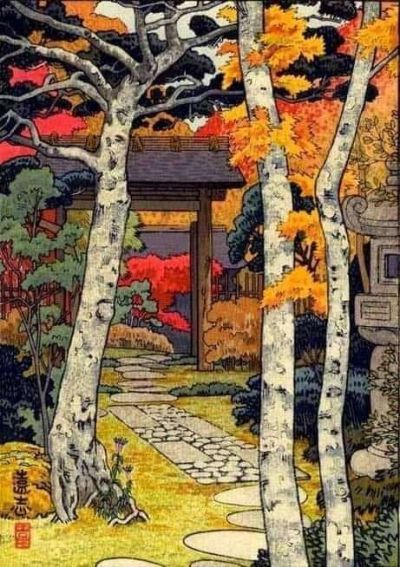 art oil painting reproduction of  Toshi Yoshida Autumn In Hakone 1954 museum quality handmade