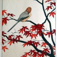Toshi Yoshida Autumn Serenity Of Red Maple 1977