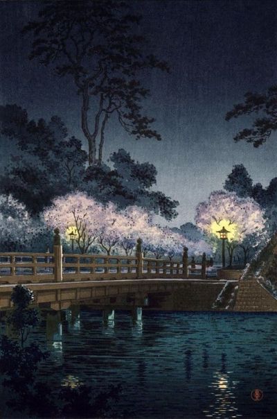 art oil painting reproduction of  Tsuchiya Koitsu Benkei Bridge 1933 museum quality handmade